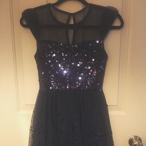 Violet Sequin Party Dress